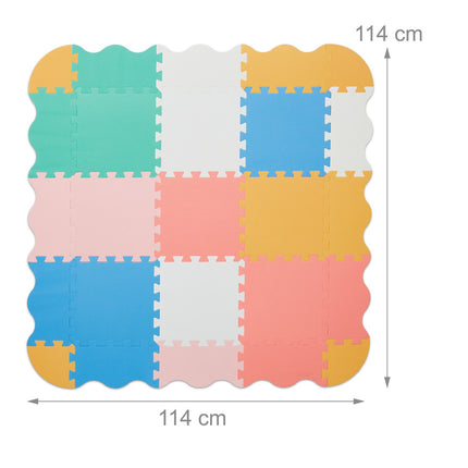 Barevná pěnová podložka puzzle s okraji