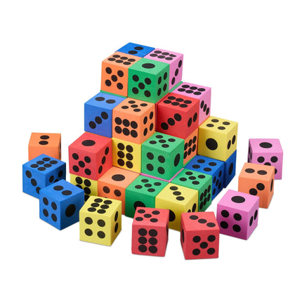 Barevné měkké kostky 48 ks