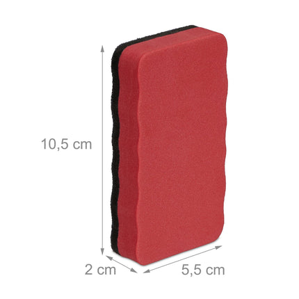 Colorful whiteboard sponges in a set of 20