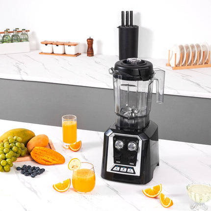 Commercial Blender 2L, 2200W, 3-Speed, Black