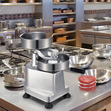 Commercial Burger Patty Maker, 4–6 Inch Molds, 1500 Papers