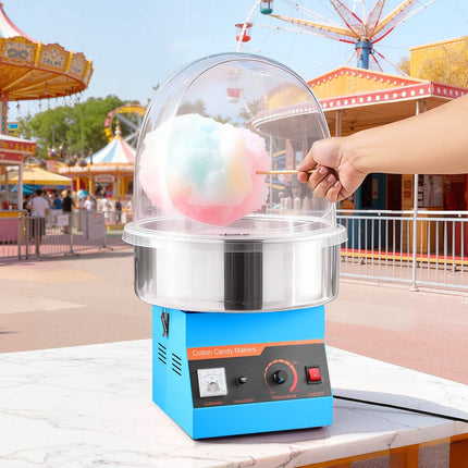 Commercial Cotton Candy Machine 1000W, Stainless Bowl, Cover