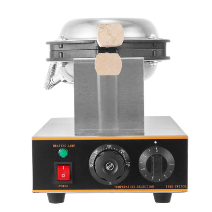 Commercial Egg Waffle Maker, 220V 1400W, 180 Swivel