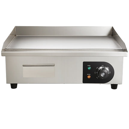 Commercial Electric Countertop Griddle, 3000W 21x12 in