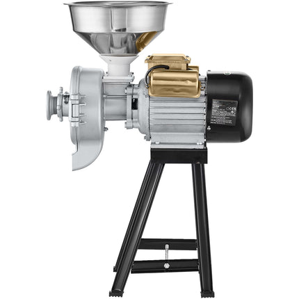 Commercial Electric Grain Mill 3000W, Wet Dry, Adjustable