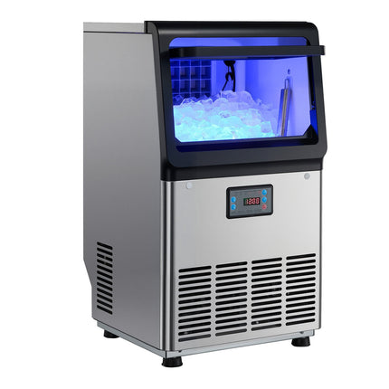 Commercial Ice Maker 36 kg Day, 6 kg Bin, Self-Cleaning