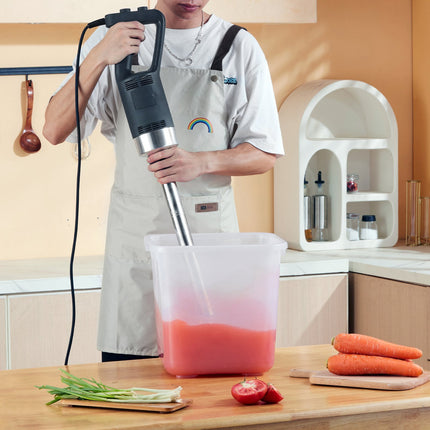 Commercial Immersion Blender, 500W, Variable Speed; Stainless Blade