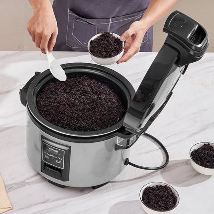Commercial Rice Cooker 70-Cup, 15L, Nonstick, Keep Warm