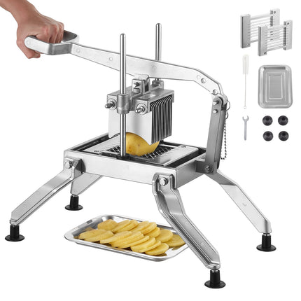Commercial Tomato Slicer, 3/8 and 3/16 In, Suction Feet