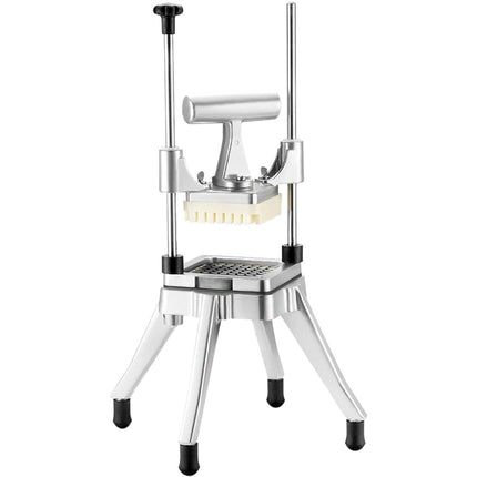 Commercial Vegetable Chopper, 4-Blade French Fry Cutter With Tray