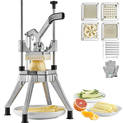 Commercial Vegetable Chopper, 4-Blade Stainless Steel Dicer