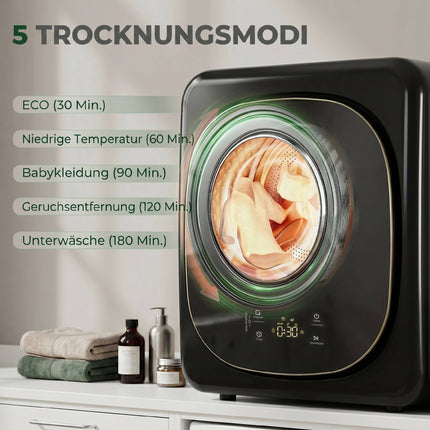 Compact 4kg Tumble Dryer – Touch Control, 5 Modes