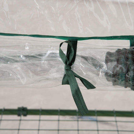Compact Balcony Greenhouse with Shelves, Weatherproof, 125 cm