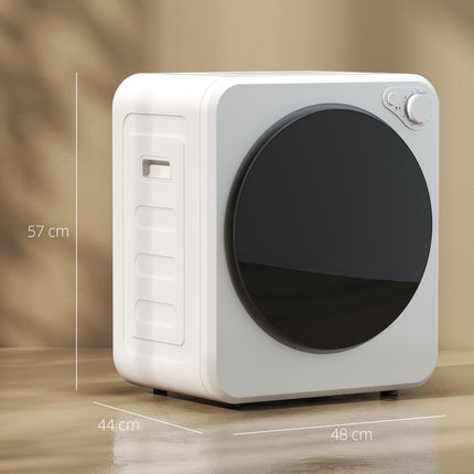 Kompaktní sušička prádla, 4kg, 5 programů, 800W/400W, bílá