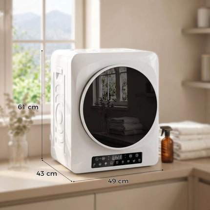 Kompaktní odvětrávaná sušička prádla, 5kg 1000W, bílá