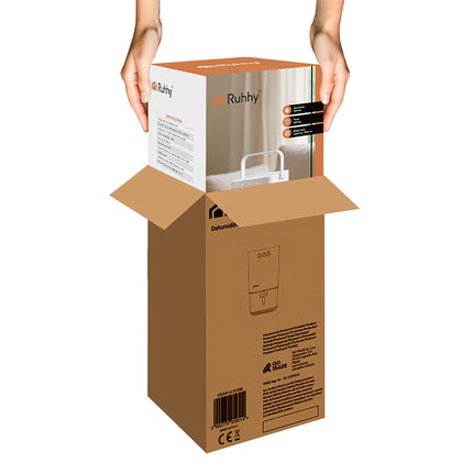 Kompaktní odvlhčovač, 1400ml, tichý, úsporný, bílý