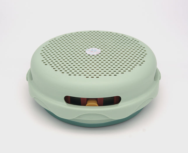 Compactoys Eco plážový kbelík s hračkami na písek 7 v 1, zelený