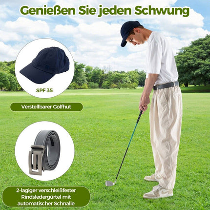 Kompletní golfový dárkový set pro muže, golfové doplňky, sada 3 ks golfových míčků v dárkové krabičce