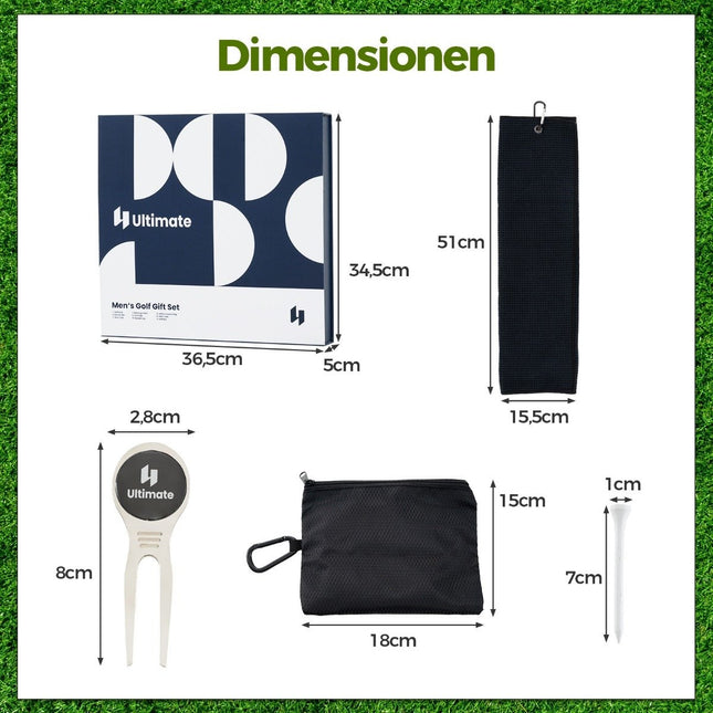 Complete Golf Gift Set for Men Golf Accessories Set of 3 Golf Balls Golf Gift in Gift Box