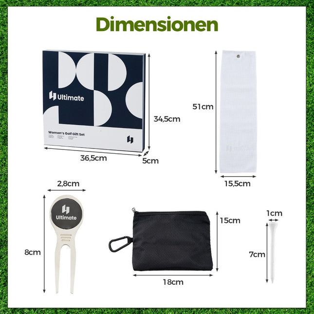 Complete Golf Gift Set for Women Golf Accessories Set of 3 Golf Balls Golf Gift in Gift Box