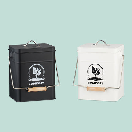 Compost Bin with Odour Filter, 6 Litre Capacity