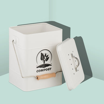 Compost Bin with Odour Filter, 6 Litre Capacity