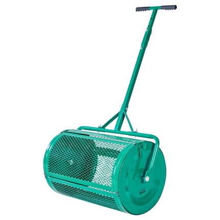 Compost Spreader 24-Inch, Push-Tow, Adjustable Steel Roller