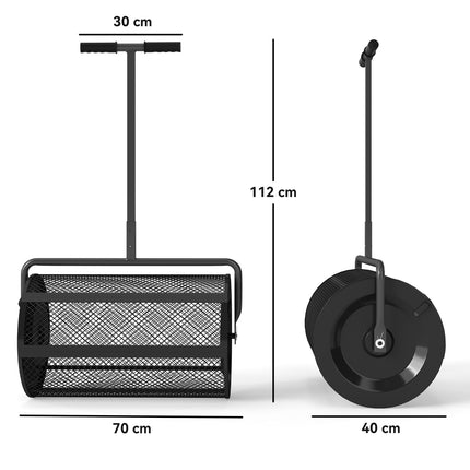 Rozmetadlo kompostu 300L s rukojetí T na trávník