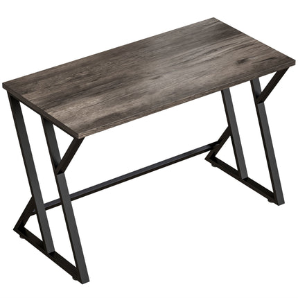 Computer Desk 120x60 cm, Z-Frame Metal Legs, Gray