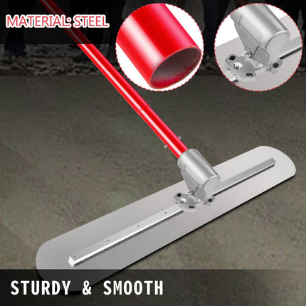 Concrete Bull Float 1200 x 200mm – Adjustable, 3 x 1.8m Handles