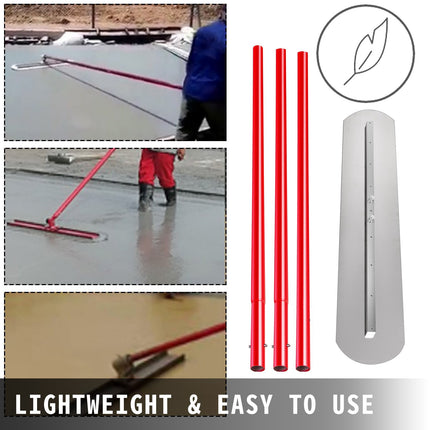 Concrete Bull Float 1200 x 200mm – Adjustable, 3 x 1.8m Handles