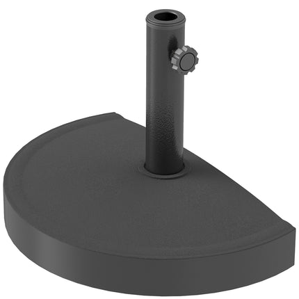 Betonový půlkulatý podstavec pro slunečník, tyč 32/38/48mm