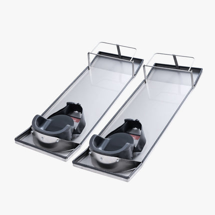 Concrete Knee Boards, Stainless Steel, 30 x 10 in, 2-Pack