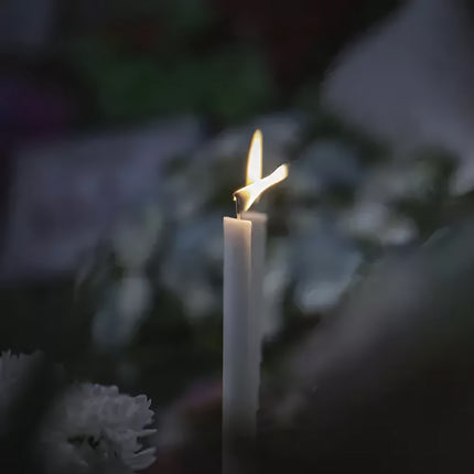 Kuželová svíčka bílá – sada 40 ks