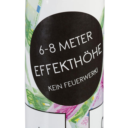 Konfetové dělo 40 cm, bankovky