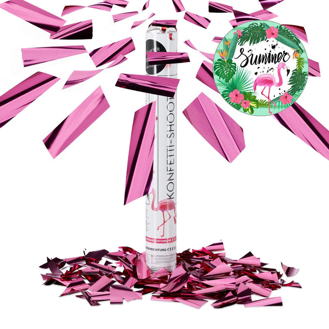 Confetti cannon pink