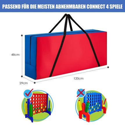 Taška na hru Connect Four – odolná tkanina Oxford, 120x29x48 cm