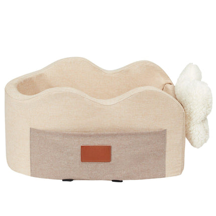 Console Dog Car Seat, Booster for Small Dogs Up to 8 lb