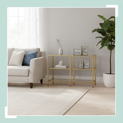 Konsolentisch mit 3 Glasablagen – Modernes Design