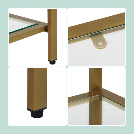 Konsolentisch mit 3 Glasablagen – Modernes Design