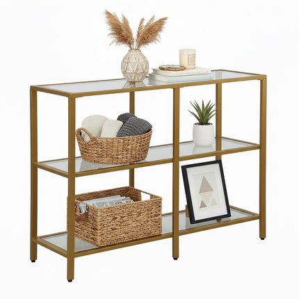 Konsolentisch mit 3 Glasablagen – Modernes Design
