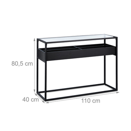 Konzolový stolek s úložným prostorem
