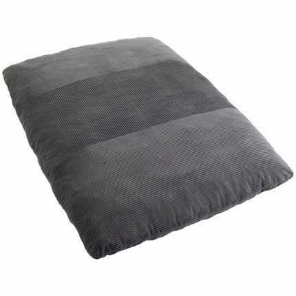 Convertible Cord Floor Sofa Bed, Dark Grey, 145x184 cm