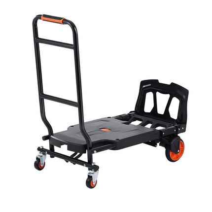 Convertible Folding Hand Truck Dolly, 300 lb, Aluminum