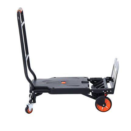 Convertible Folding Hand Truck Dolly, 300 lb, Aluminum