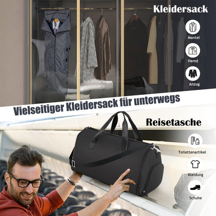 Variabilní obal na oblek s přihrádkou na boty, 50L, PU