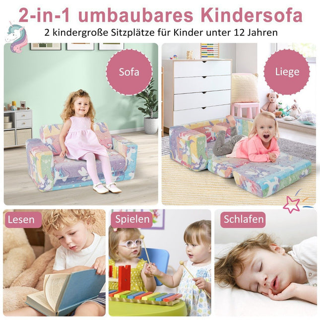 Rozkládací dětské křeslo – svítí ve tmě, samet