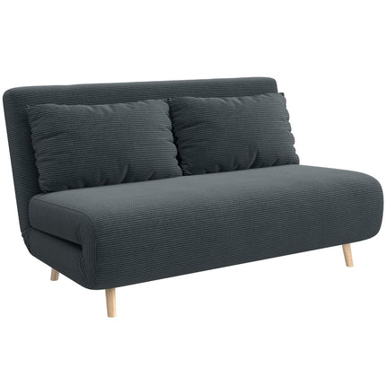 Convertible Sofa Bed, Adjustable Backrest, Dark Grey, 141x90x81 cm