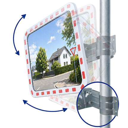 Convex Safety Mirror 60x80 cm – Shatterproof, Weatherproof