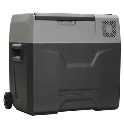 50L Electric Cool Box Car Refrigerator, Dual Voltage, Grey
